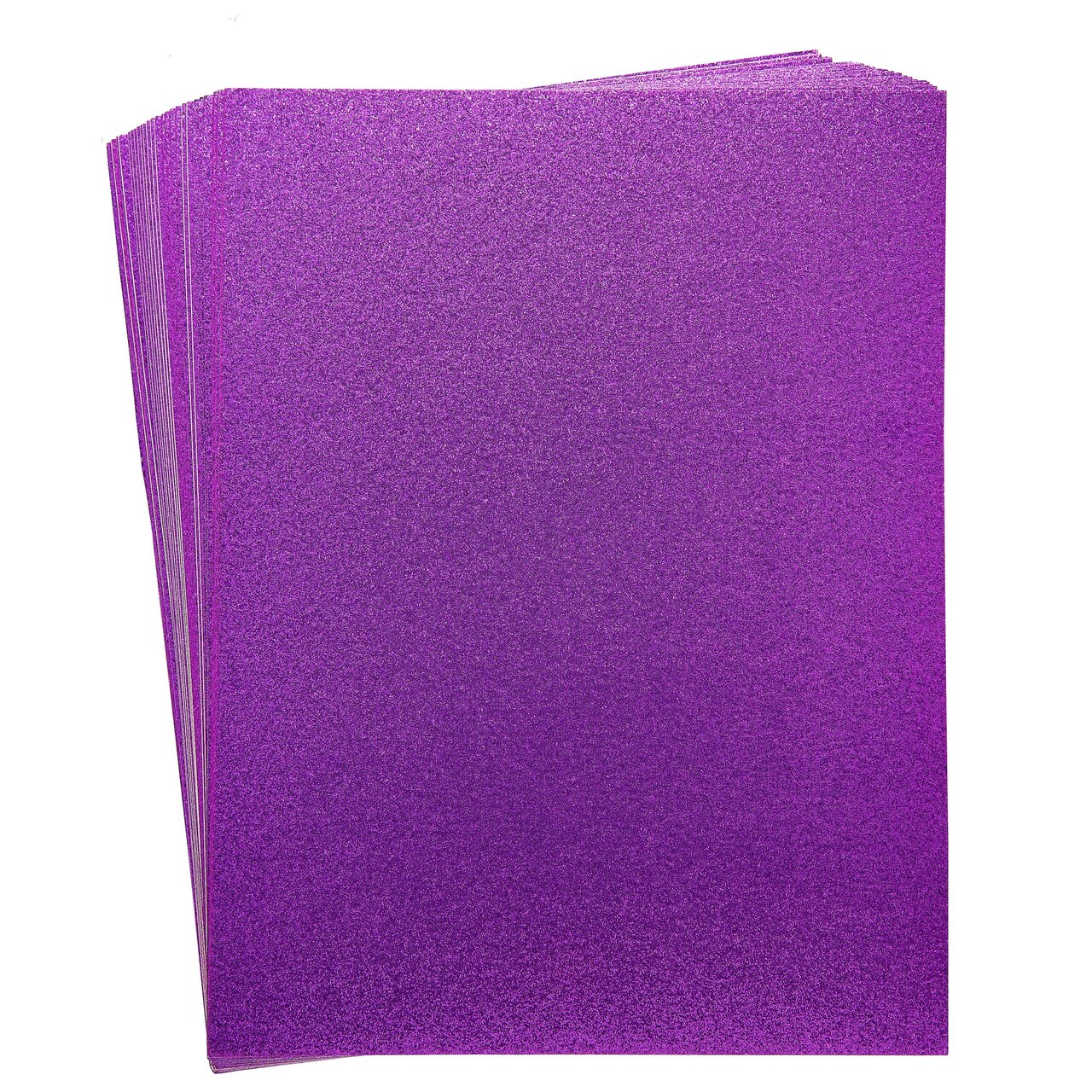 30 Sheets Purple Glitter Cardstock Paper for DIY Crafts, Card Making, Invitations, Double-Sided, 300gsm (8.5 x 11 In)